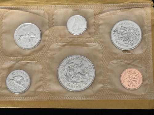 1970 CANADA ROYAL CANADIAN MINT PROOF LIKE SET OF 6 COINS. Sealed. - Picture 2 of 7
