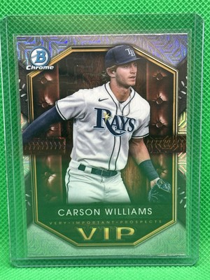 2025 Bowman Chrome Carson Williams - Mega Box Mojo Refractor - Tampa Bay Rays