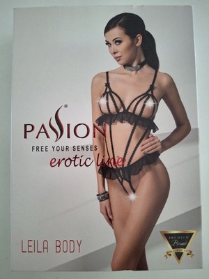 NEU - ''Leila Body'' by Passion - Größe L/XL schwarz - Body Erotik & Sinnlich