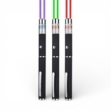 Laser Pointer Pen Green Blue Red Light 900Mile Visible Beam Lazer Cat Toy 3-Pack