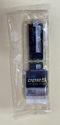 TEAMGROUP Elite DDR5-5600 SO-DIMM 32GB (2x16GB) RAM Kit 262-Pin