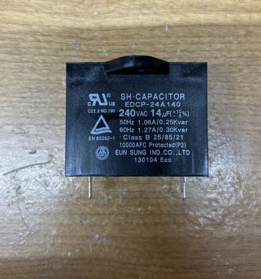 OEM Genuine LG Refrigerator Auger Motor Run Capacitor, 0CZZJB2014K, 0CZZJB2014S