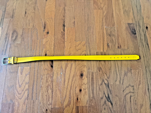 Champro Genuine Bonded Leather Baseball Belt YELLOW  Small 28/30 - 第 1/5 張圖片