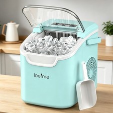 Countertop Ice Maker Machine Fast Ice Cube Maker Self-Cleaning Kitchen Office UK