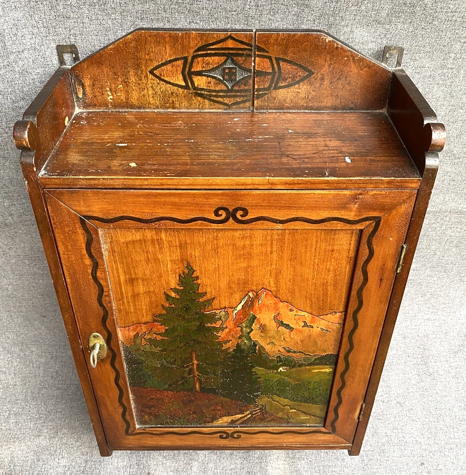 Mueble boticario francés antiguo principios de 1900 madera Foto 4 de 4