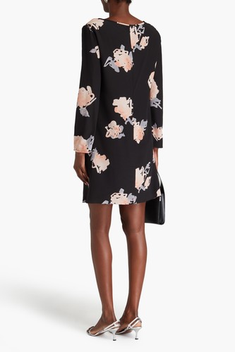 RRP€440 EMPORIO ARMANI Silk Mini Dress EU48 US12 UK16 XXL Lined Lightweight - Foto 2 di 7