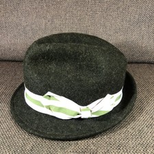 Christy's Crown Collection Vintage Brown Wool Fedora Hat Medium Classic One Size
