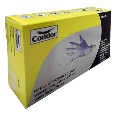 Condor 819Mg9 Disposable Gloves, Food-Grade/Gen Purpose, 4 Mil, Nitrile,