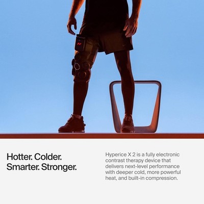 Hyperice X 2 Knee Device Heat Cold Contrast Therapy