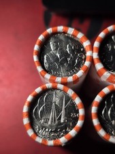 1x America 250 Mayflower Compact 1776-2026 cuarto de cuarto sin circular rollo de $10 P como nuevo
