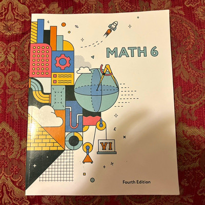 BJU Press Math 6 Workbook Grade 6 Fourth Edition 2017 Mathematics