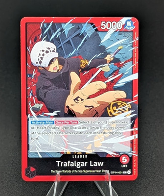One Piece Trafalgar Law - OP14-001 (L) - The Azure Sea's Seven