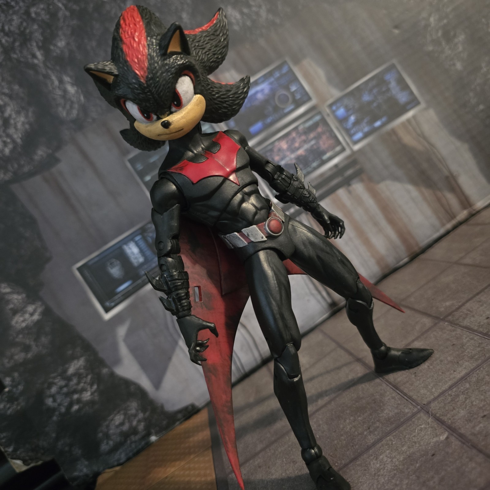 McFarlane Batman Beyond Shadow The Hedgehog Custom Sonic Joker Bane ...