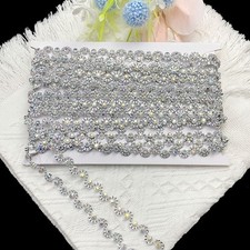 9m Long Brillant Strass Chaîne pour DIY Vêtements Accessoires Stade Décoration
