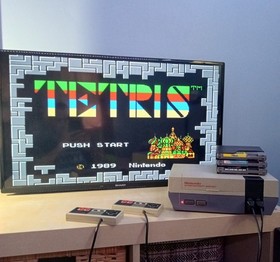 Paquete Consola Nintendo NES - 4 Juegos - Mario 1, 2, 3, Tetris - LIMPIA Y PROBADA