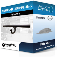 Für Nissan Almera Stufenheck 07.1995-07.2000 WESTFALIA Anhängerkupplung starr FP