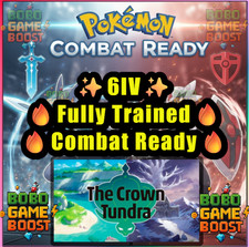 DEX 001-110 SWORD SHIELD SHINY/NON SHINY 6IV Crown Tundra Combat Ready