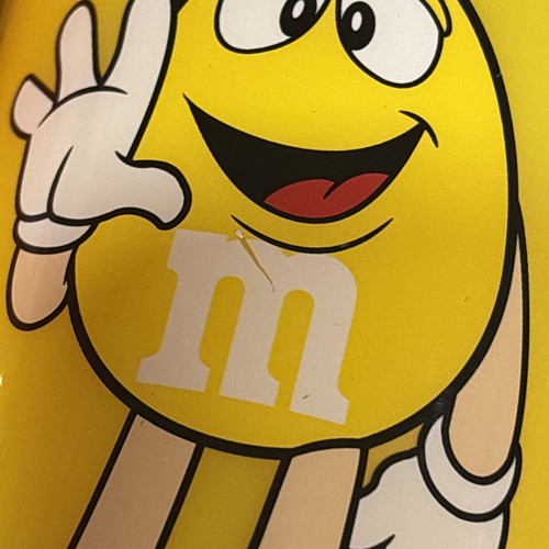M M's M&M Tumbler Straw Twist Top Yellow Red Orange Blue - Picture 6 of 9