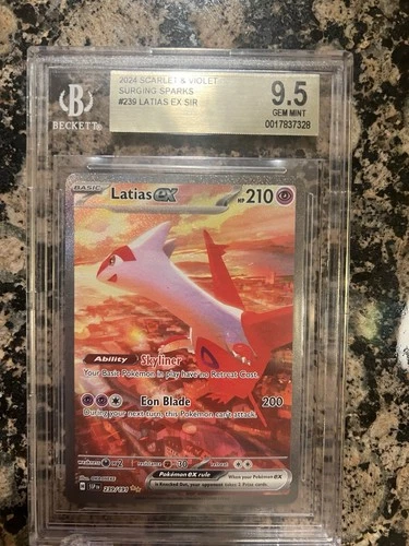 latias ex surging sparks 239/191 bgs 9.5 psa 10