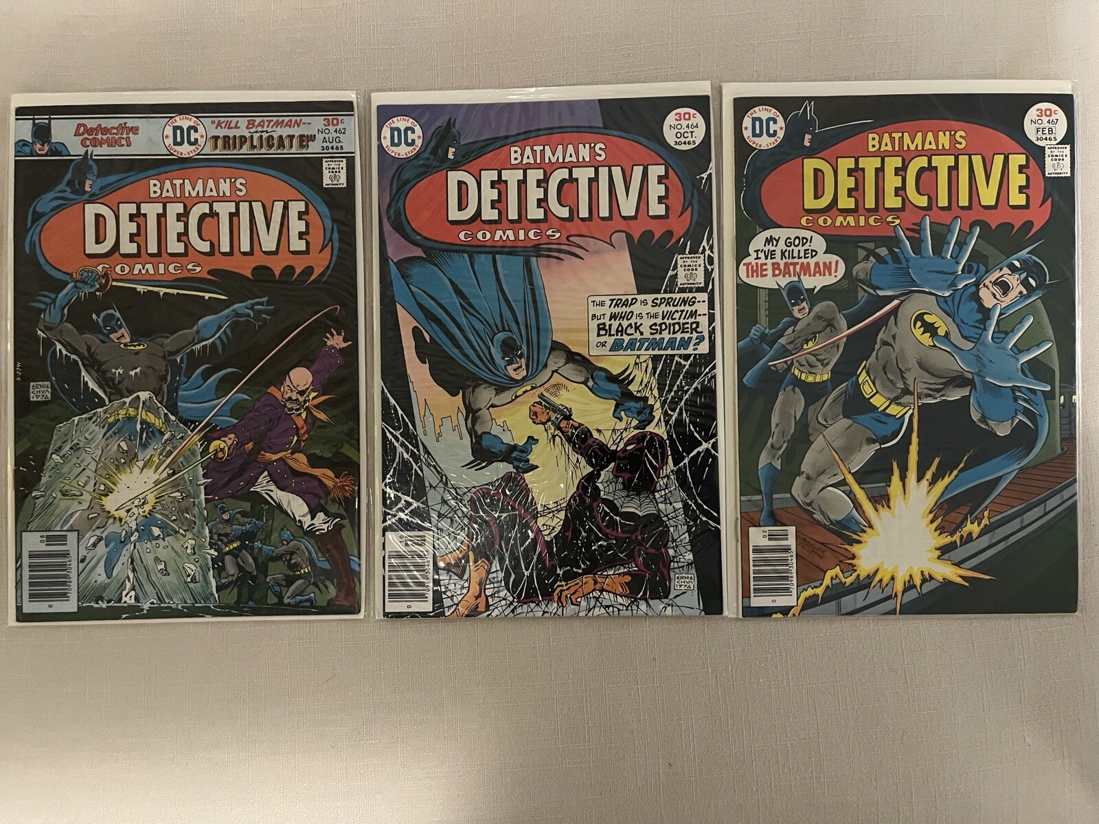 Detective Comics Lot 462 464 467 VF Batman Bronze Age 1976 | eBay