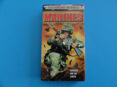 MARINES - VHS 2002 - DEJ PRODUCTIONS  (BLOCKBUSTER VIDEO RENTAL COPY)