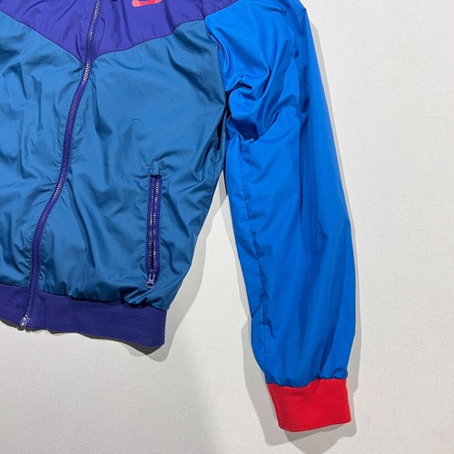 Nike Sportswear Windrunner Have a Great Day Giacca Blu Viola Nylon Taglia S - Foto 4 di 11
