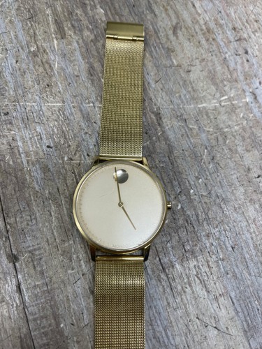 Movado Classic golden Dial Museum Quartz Watchmo 04 1 346395 free shipping - Picture 5 of 5