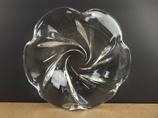 Vintage Orrefors Swedish Art Glass 11 Round L...