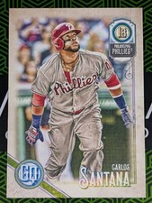 Carlos Santana 2018 Topps Gypsy Queen RARE Bazooka Back Variation Phillies