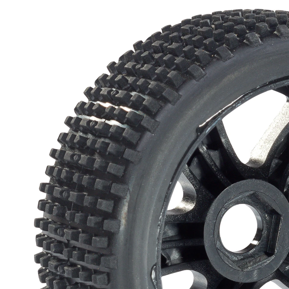 Buggy Reifen Felgenset Hunter mit 5-Speichenfelge schwarz 1:8 4 Stück partCore - Bild 3 von 3