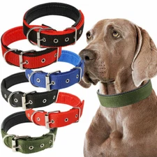 Nylon Adjustable Safety Dog Collar Neck Strap Pet Supply Neck Ring Belt S-2XL✔