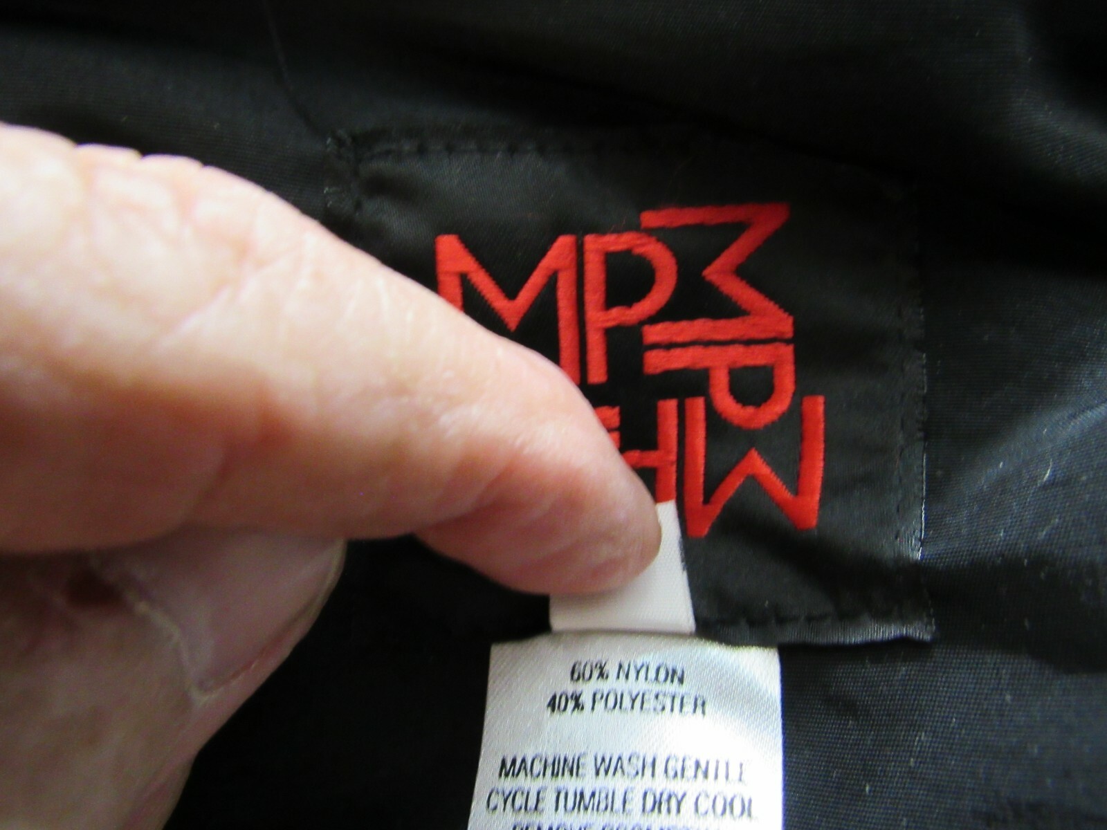 MPM jacket reverseable black purple zip hooded - image 3
