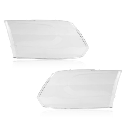 Fit For 09-18 Ram 1500 2500 3500 Clear Headlight Replacement Lens Left+Right