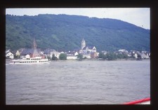 Vintage Photo Slide Rhine Rhein River Valley Germany