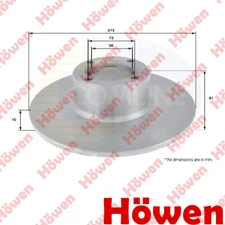 Fits Rover Mini 1990-2001 Austin Mini 1959-1993 Brake Disc Front Howen #1