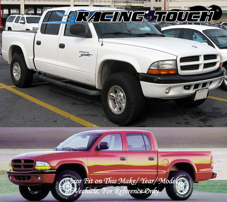 Light Grey In-Channel Visor Rain Guard 4pcs For Dodge Dakota Quad Cab 2000-2004 - Picture 7 of 7