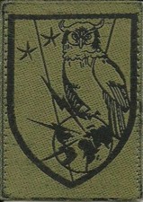 INSIGNE TISSU, PATCH MILITAIRE DE LA BRIGADE DE RENSEIGNEMENT BASSE VISIBILITE