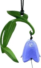 Japanese Furin Wind Chime Nambu Cast Iron  Wildflower from Japan