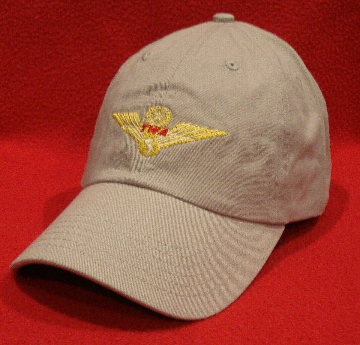 Trans World Airlines Pilot Wings Commemorative Khaki ball cap low-profile  hat