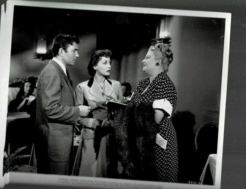 SUPER RARE!! 8X10 1952 ORIG "LADY POSSESSED" JUNE HAVOC JAMES MASON SCENE!!