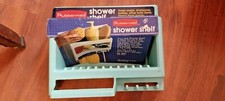 nos 1984 rubbermaid LIGHT BLUE bath shower SHELF mint with tag free shipping