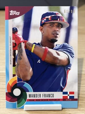 2023 Topps World Baseball Classic Global Stars Wander Franco Aqua Blue #D /99