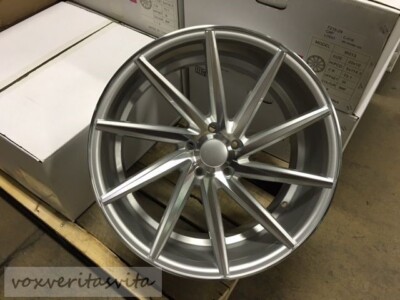20'' SWIRL STYLE SILVER WHEELS RIMS FITS TOYOTA MATRIX 2011-2013 COROLLA 5X100 LE