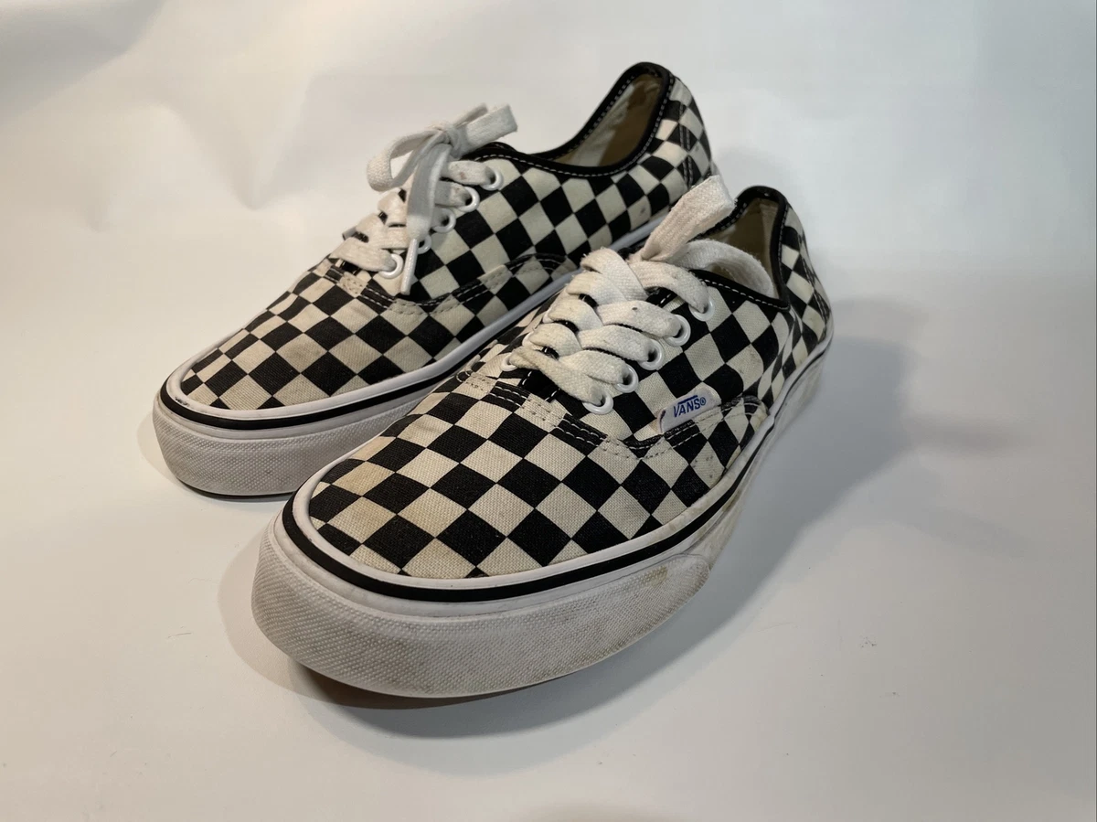 Vans black and grey deals checkerboard