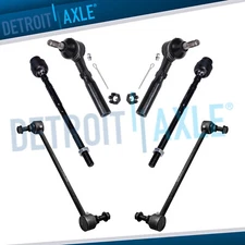 Front Inner Outer Tie Rods Sway Bar Links for 2004 -2012 Chevy Malibu Pontiac G6