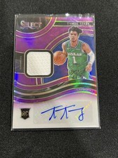 2020-21 Select Rookie Jersey Autos Prizm Purple /99 Tyrell Terry Rookie Auto