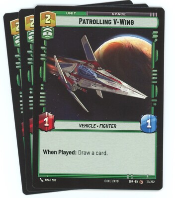 x3 Patrolling V-Wing - Spark of Rebellion (SOR) - Star Wars Unlimited
