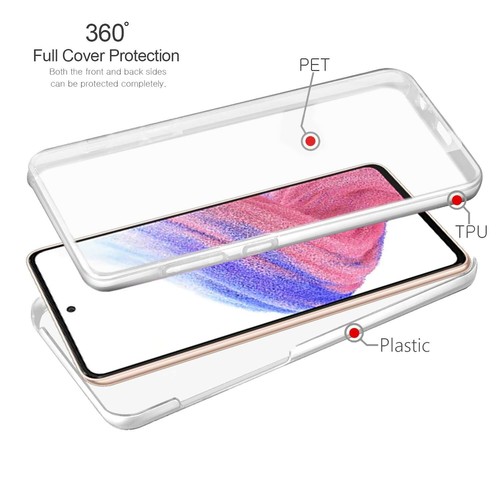 For Samsung Galaxy A53 5G Mobile Phone Case 360 Full Protection Front Back Cover - Picture 14 of 24