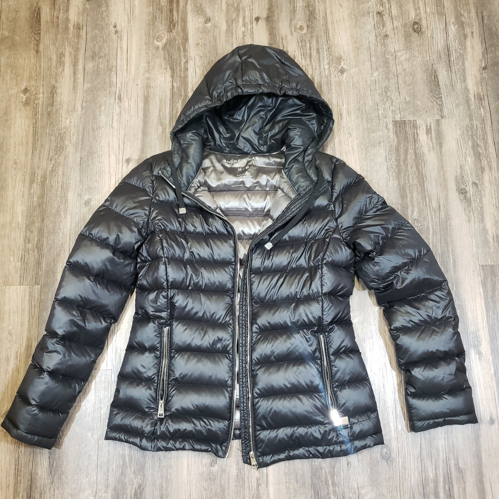DOWN HOODED JACKET With Bag | eBay