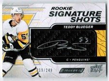 19/20 2019 UD ENGRAINED TEDDY BLUEGER RSS-TB ROOKIE SIGNATURE SHOTS AUTO /249